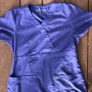 Grey’s Anatomy lavender scrub top
